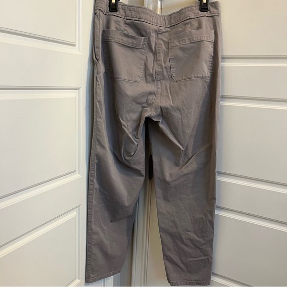 Eileen Fisher Organic Cotton Stretch Twill Chino Pants Size 12 - Picture 6 of 7